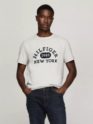 Мужская футболка Tommy Hilfiger с логотипом 1159833366 (Серый XXL)