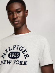 Мужская футболка Tommy Hilfiger с логотипом 1159833366 (Серый XXL)