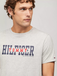 Мужская футболка Tommy Hilfiger с логотипом 1159833367 (Серый XXL)