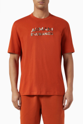 Футболка Armani Exchange з логотипом 1159833916 (Помаранчевий L)