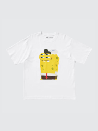 Футболка з принтом SpongeBob SquarePants UNIQLO 1159834478 (Білий XS)