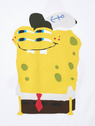 Футболка с принтом SpongeBob SquarePants UNIQLO 1159834478 (Белый XS)