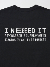 Футболка с принтом SpongeBob SquarePants UNIQLO 1159834482 (Черный XS)