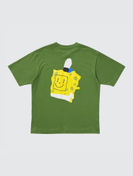Футболка з принтом SpongeBob SquarePants UNIQLO 1159834491 (Зелений XS)