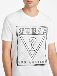 Мужская футболка Guess с принтом 1159834934 (Белый L)