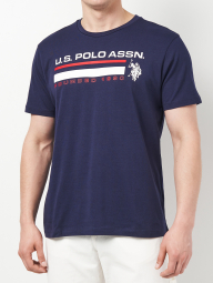 Футболка U.S. Polo Assn с логотипом 1159835475 (Синий M)