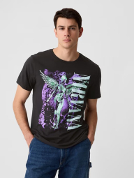 Мужская футболка GAP с принтом Nirvana 1159836164 (Черный S)