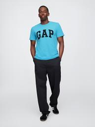 Футболка мужская GAP с логотипом 1159836194 (Голубой XXL)
