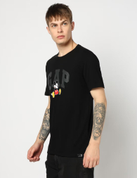Футболка мужская Disney GAP с логотипом 1159836362 (Черный L)