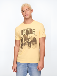 Мужская футболка GAP с принтом The Beatles 1159836383 (Желтый XL)