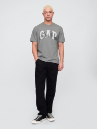 Мужская футболка GAP с принтом 1159836898 (Серый XXL)