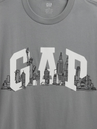 Мужская футболка GAP с принтом 1159836898 (Серый XXL)