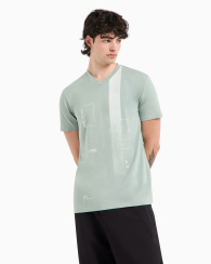 Футболка Armani Exchange с логотипом 1159837821 (Зеленый XL)