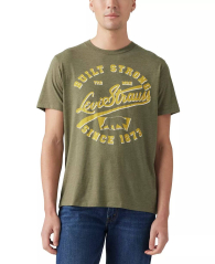 Футболка мужская Levi's с принтом 1159837924 (Зеленый M)