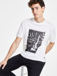 Чоловічі футболки Guess з принтом 1159837956 (Молочний M)