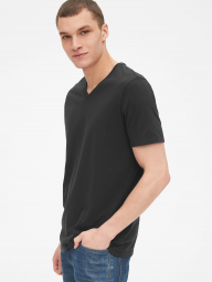 Черная мужская футболка GAP без принта art273529 (размер XS)