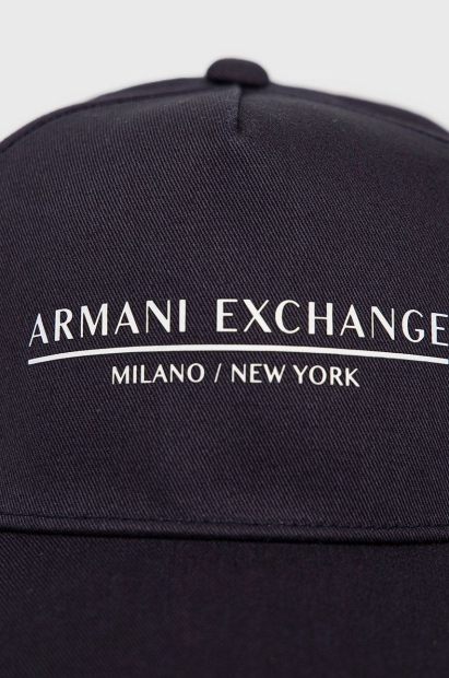 Стильна кепка Armani Exchange бейсболка з логотипом 1159793984 (Білий/синій, One size)