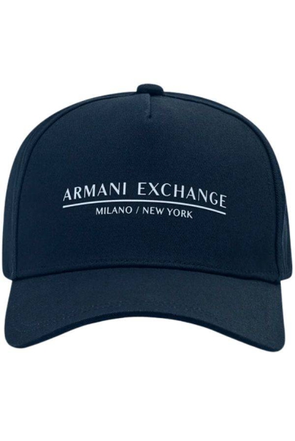 Стильна кепка Armani Exchange бейсболка з логотипом 1159793984 (Білий/синій, One size)