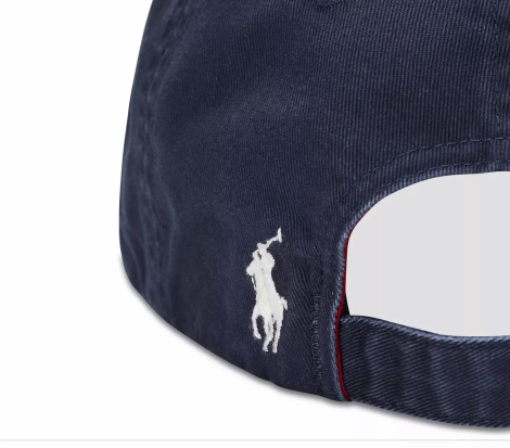 Кепка з логотипом Polo Ralph Lauren бейсболка 1159814199 (Білий/синій, One size)