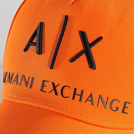 Стильна кепка Armani Exchange бейсболка з логотипом 1159817986 (Оранжевий One size)