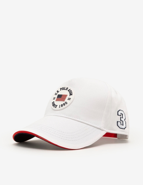 Бейсболка U.S. Polo Assn с логотипом 1159819185 (Белый One size)