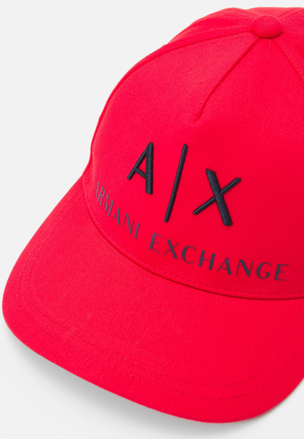 Стильна кепка Armani Exchange з логотипом 1159819225 (Червоний One size)