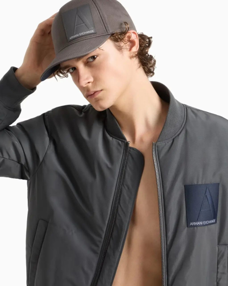 Стильная кепка Armani Exchange бейсболка 1159830845 (Серый One size)