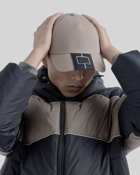 Стильная кепка Armani Exchange бейсболка 1159834434 (Серый One size)