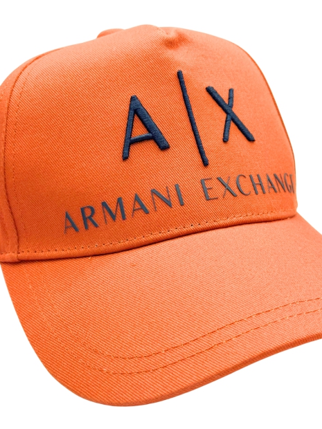 Стильна кепка Armani Exchange бейсболка з логотипом 1159817986 (Оранжевий One size)