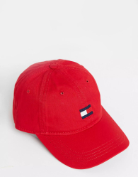 Бейсболка Tommy Hilfiger кепка с вышитым логотипом 1159787327 (Красный, One size)