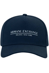 Стильна кепка Armani Exchange бейсболка з логотипом 1159793984 (Білий/синій, One size)