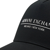 Стильна кепка Armani Exchange бейсболка з логотипом 1159793985 (Чорний, One size)