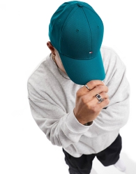 Бейсболка Tommy Hilfiger кепка с логотипом 1159799640 (Зеленый, One size)