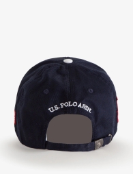 Бейсболка U.S. Polo Assn 1159802851 (Білий/синій, One size)