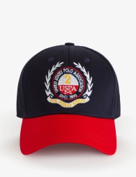 Бейсболка U.S. Polo Assn 1159802854 (Синий/Красный, One size)