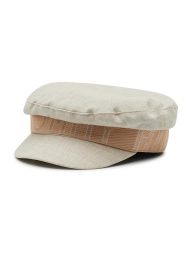 Стильная женская льняная кепка Tommy Hilfiger 1159808975 (Бежевый, One size)