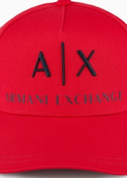 Стильна кепка Armani Exchange з логотипом 1159819225 (Червоний One size)