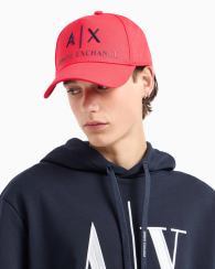 Стильна кепка Armani Exchange з логотипом 1159819225 (Червоний One size)