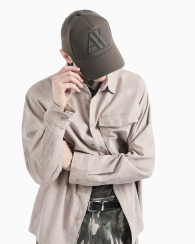 Стильная кепка Armani Exchange бейсболка 1159834474 (Хаки One size)