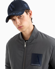 Стильная кепка Armani Exchange бейсболка с логотипом 1159835174 (Синий One size)
