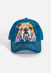 Синяя кепка The Mountain 3D с собакой бейсболка art597540