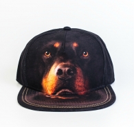 Черная кепка The Mountain 3D с собакой бейсболка art126327