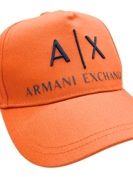 Стильна кепка Armani Exchange бейсболка з логотипом 1159817986 (Оранжевий One size)