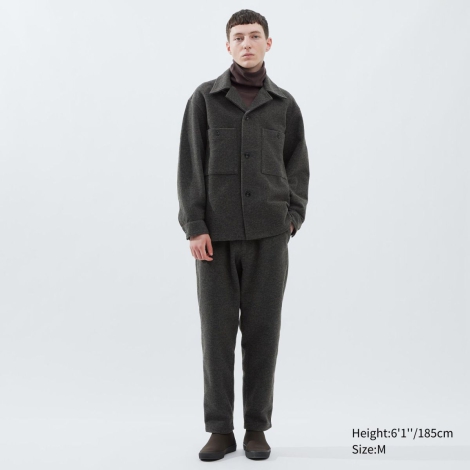 Куртка-сорочка преміум серії Uniqlo U 1159797350 (Сірий, XS)