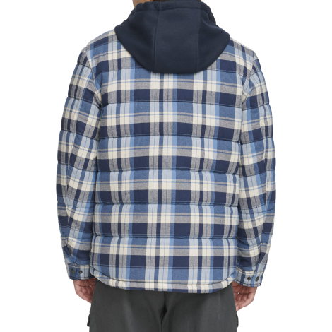 Стеганая куртка-рубашка Levi's с капюшоном 1159833780 (Синий S)