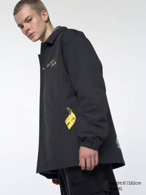 Куртка-сорочка KAWS+Warhol UT від UNIQLO на кнопках 1159833940 (Чорний M)