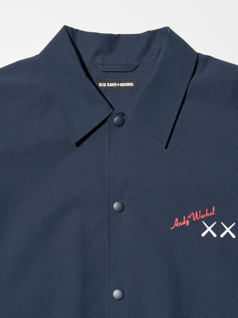 Куртка-сорочка KAWS + Warhol UT від UNIQLO на кнопках 1159834013 (Синій M)