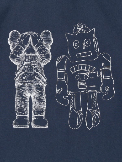 Куртка-сорочка KAWS + Warhol UT від UNIQLO на кнопках 1159834013 (Синій M)