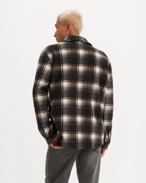 Мужская флисовая куртка-рубашка Levi's утепленная на меху 1159836978 (Разные цвета XXL)