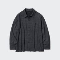 Куртка-рубашка Uniqlo на пуговицах 1159795086 (Серый, XL)